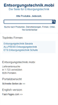 Mobile Screenshot of entsorgungstechnik.mobi